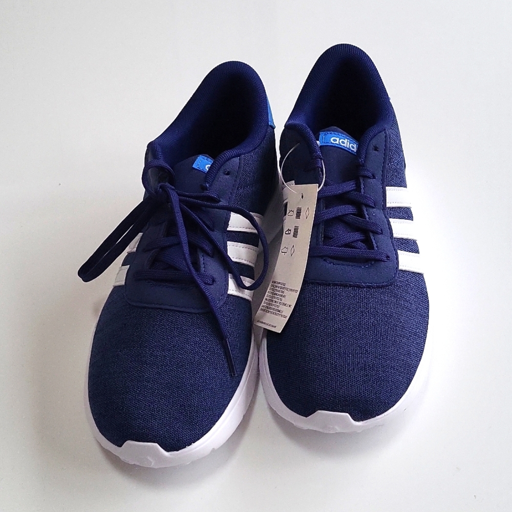 Blue Adidas Lite Racer K sneaker youth size 5.5